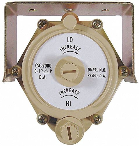 Pneumatic VAV Reset Volume Controller - Direct Acting, Paper Label Dial, NO with Bracket