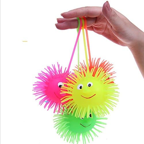 HARVED Smile Face Puffer Ball With Flashing Light (Assorted)