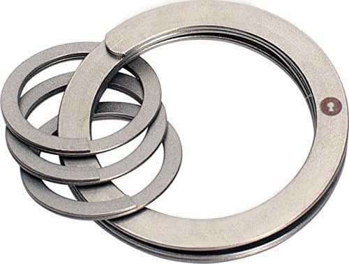 Key Chains &amp; Key Rings,Easy-Open Key Ring System with 3 Mini Rings 1-1/8-In. Diam. Lightweight and Easy to Use(Pack of 2)
