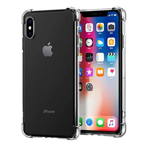 iPhone X Case, TRIJEN Ultra Thin + Slim Fit Shell Flexible Soft Protective Bumper Cover [Non-Slip Grip] for Apple iPhone X Case (Clear)
