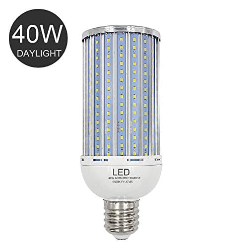 Bro. Light 350 Watt Equivalent Daylight White E27 LED Corn Light Bulb,40W 3500 lumens Led Corn Lamp,6500K,360° Light, UL Listed