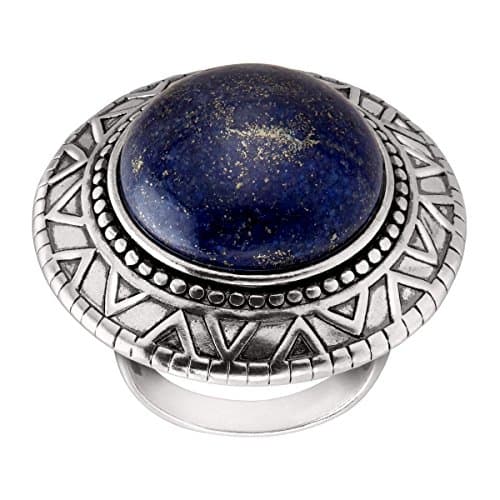 Peruvian' Natural Lapis Ring in Sterling Silver