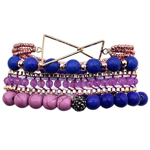 ERIMISH Gem Jam INDIGO SKY Bracelet Stack