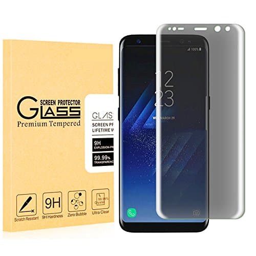 Samsung Galaxy S8 Plus Privacy Screen Protector, supertima 9H Hardness,Case Friendly,3D Curved Edge, Anti-Spy,Full Coverage Tempered Glass Screen Protector for Sumsung Galaxy S8 Plus