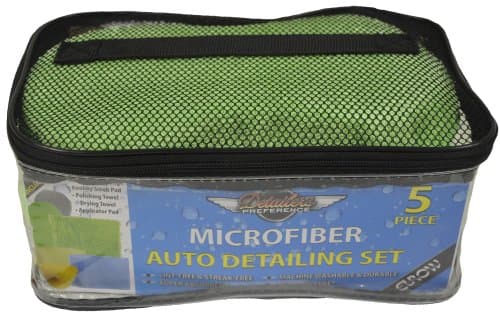 Eurow Microfiber Detailing Kit 5-Pieces Plus Bag