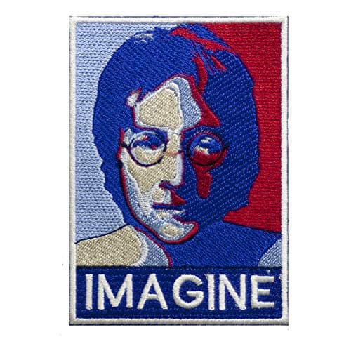 John Lennon Patch, Iron On Sew On, Lennon Portrait Patch