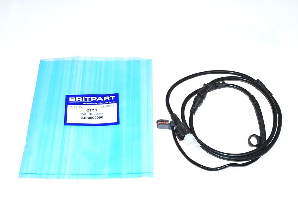 BRITPART FRONT BRAKE WEAR SENSOR COMPATIBLE WITH LAND ROVER RANGE ROVER SPORT AND RANGE ROVER SPORT SUPERCHARGED 2007-2009 PART # SEM500090 X1
