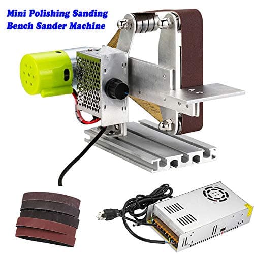 TABODD Micro Bench Sander Belt Machine Electric Mini Polishing Sanding Machine 360W