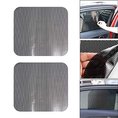 NIDIBI 2Pcs/Pair Practical Black Car Auto Side Window Mesh Film Windshield Net Sun Shade Sticker UV Protection Summer Hand Tools NEW