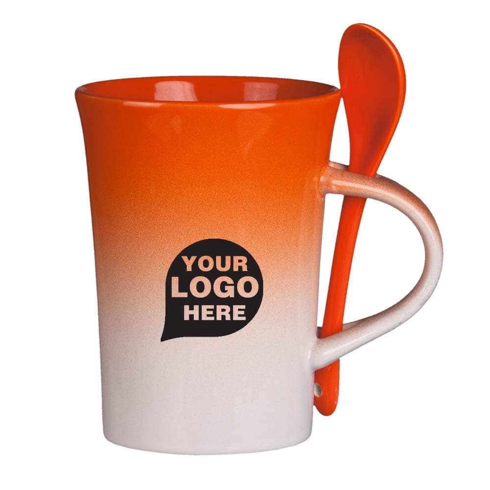 10 Oz. Gradient Spoon Mug - 72 Quantity - $3.85 Each - Promotional Product/Bulk with Your Logo/Customized