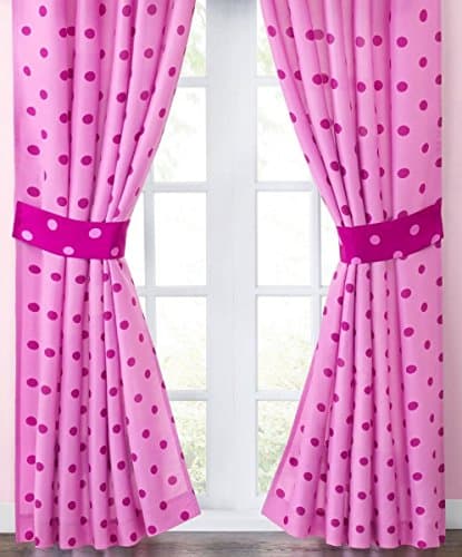 JCP Home Dot2Dot Drape Panel Pair in Raspberry