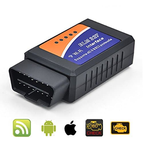 NPOLE ELM327 Wireless OBD2 Scanner OBD II Code Reader Car Diagnostic Tool Connects Via WiFi With IOS, Android &amp; Windows Device, More Than 3000 Code Database for Most Vehicle (WIFI)