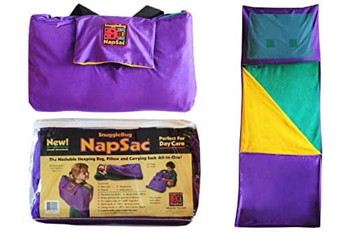 SnuggleBug NapSac - Blanket, Pillow, Backpack All In One - Proprietary Pillow Design - Highest Quality - Perfect for Kids and Toddlers Age 2-6