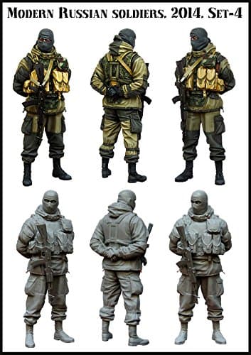 Evolution Miniatures 1:35 Modern Russian Soldier Set-4 2014 Figure Kit #EM-35111
