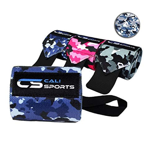 CALI SPORTSCamo Wrist Wraps with thumb loop, 22 inch elasticated straps for calisthenics, yoga, pilates, gymnastics