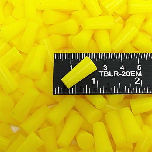 HTMS 1/4" X 3/8" High Temp Silicone Rubber Tapered Masking Powder Coating Plugs - Painting, Cerakote, Anodizing, Plating, Media Blasting, General Masking and Sealing Stoppers (250)