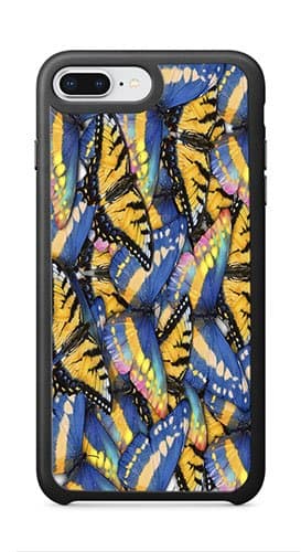 AOFFLY Case for Apple iPhone 7/8 Plus 5.5 Inch Only - John Rowe - Butterfly Collage - Shock Absorption Protection Phone Cover Case