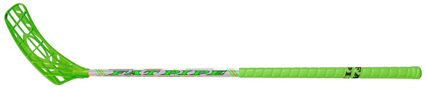 Fatpipe Zortex 2017 Zortex Floorball Stick, 80 cm, Right, Silver/Lime Green