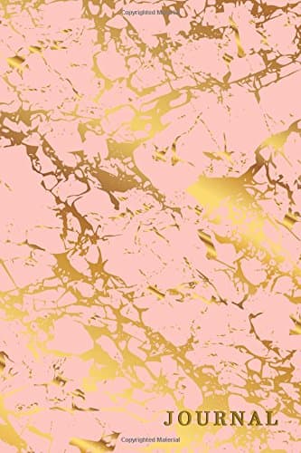 Journal: Marble + Gold Blank Journal Notebook | 110 Numbered Blank Pages for Notes Todo Listing Doodling Journaling For Women Girls Teens | 6X9 Softback Matte Cover