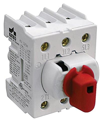 Disconnect Switch, 3-Pole, Non-Fused, 60A, Panel Mount, Std Handle, 600 VAC, UL508