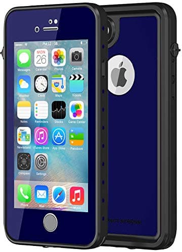ImpactStrong iPhone 7 Plus / 8 Plus Case, Waterproof Case [Fingerprint ID Compatible] Slim Full Body Protection for Apple iPhone 7 Plus and iPhone 8 Plus (5.5 inch) - Navy Blue