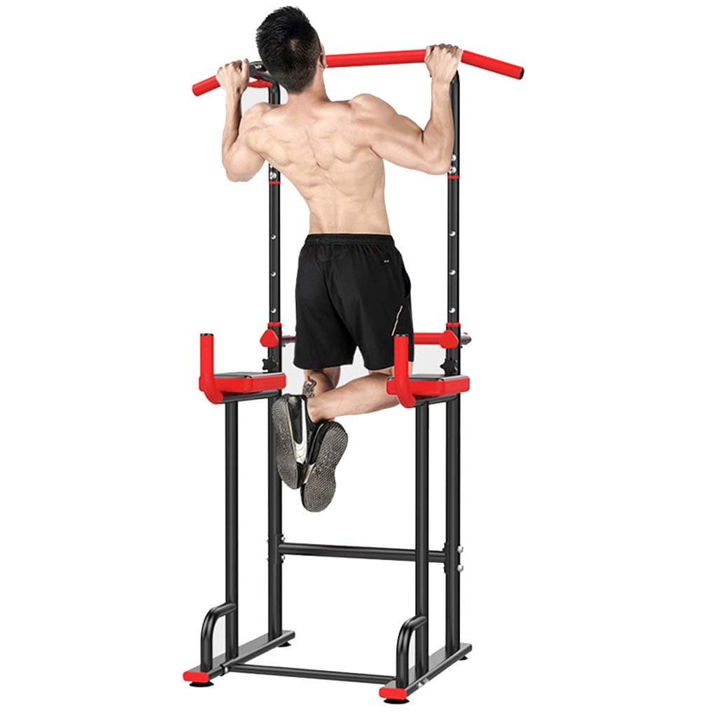 Power Tower Parallel Bars Dip Station Adjustable Pull Up Bar Home Gym Strength Training Workout Multi Function Equipment