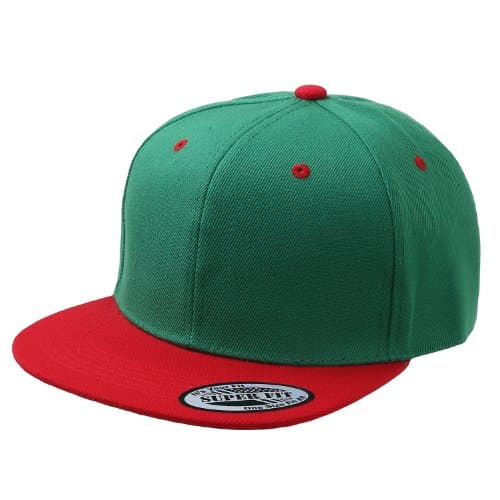 Blank Adjustable Flat Bill Plain Snapback Hats Caps (All Colors)