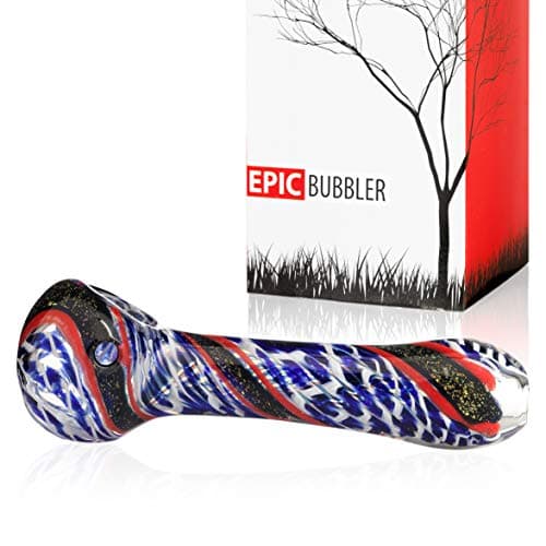 Thick and Durable Glass Bub Blue 4.5 Inch