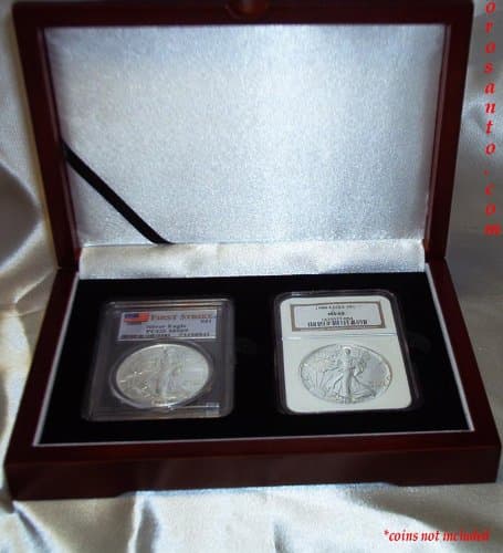 Wooden Display Box Universal Size 2 Slab