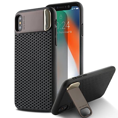 iPhone X case, Willnorn iPhone 10 Ultra Thin Slim fit Hard PC with Metal kichstand Cover Case for Apple iPhone X (black)