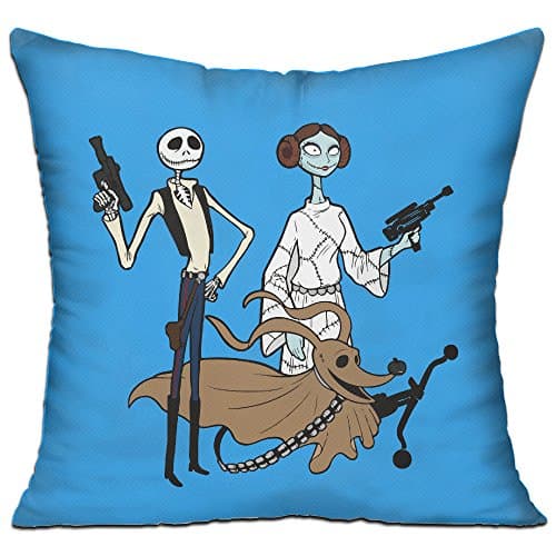 Horror Nightmare Before Christmas 18'' X 18'' Decorative Square Throw Pillow Cover With Pillow Inner