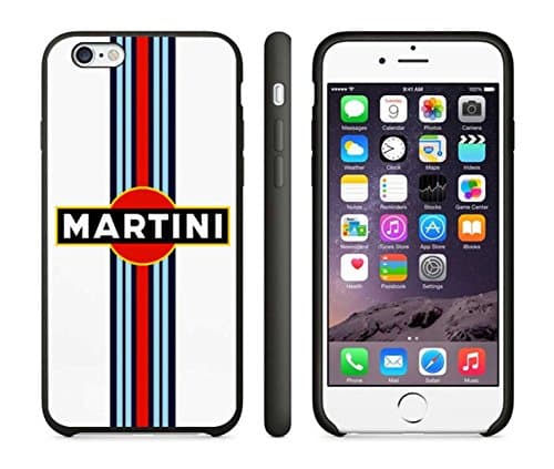 Martini Racing Design Case Cover Your iPhone 6 Case and iPhone 6S Case ( Black Hard Plastic )