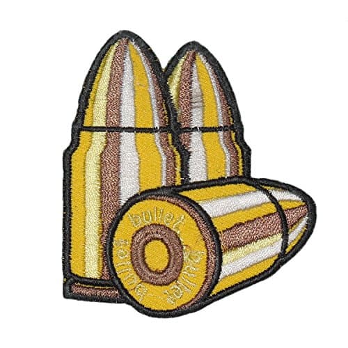 Gun Ammo Patch Bullets Embroidered Applique