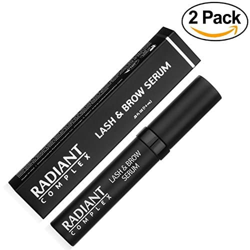 Lash &amp; Brow Serum by Radiant Complex, 2 Pack Set! Growth Enhancing Treatment &amp; Conditioner Works to Visibly Enhance &amp; Grow Eyelashes and Eyebrows