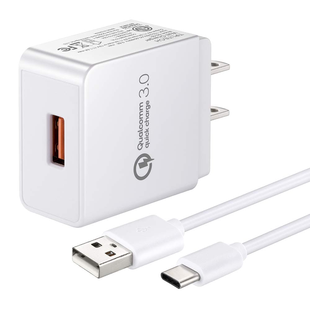 TPLTECH Quick Charge 3.0 Rapid Charger Compatible HTC U12 Plus/ U11 Life, Bolt,HTC U 11 Eyes/HTC U11/ HTC 10, USB Type C 6.6FT Charger Cord Fast Charging Cable