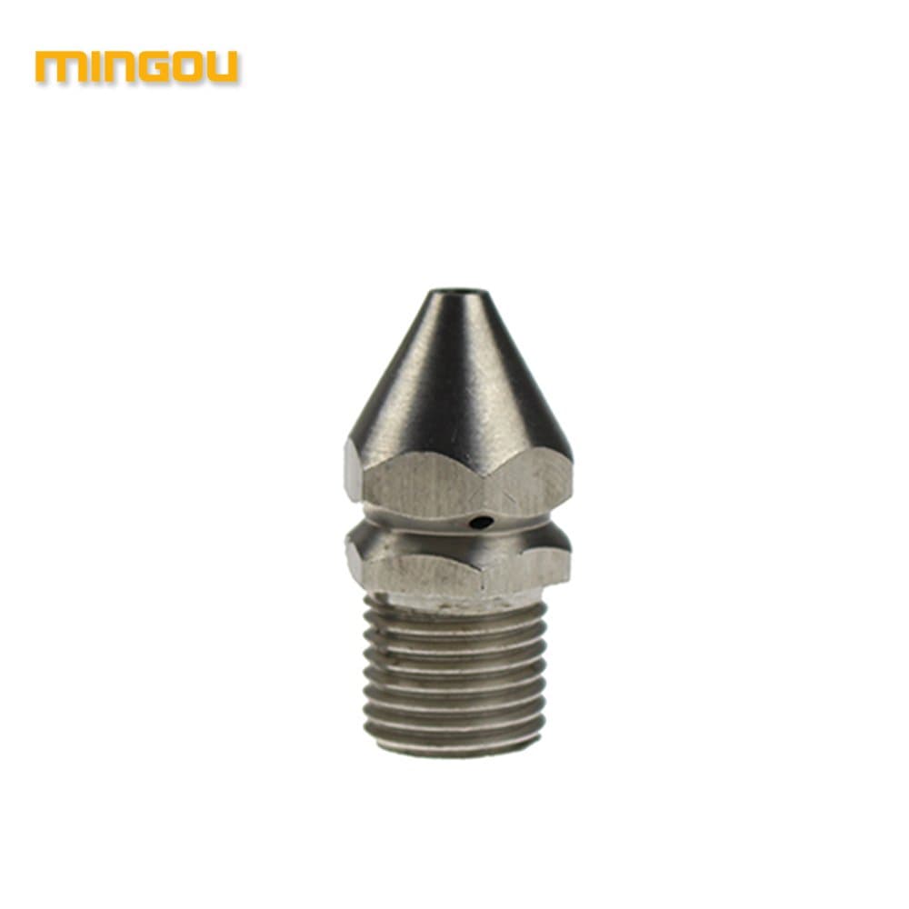 MINGOU Sewer Nozzle 1/4" Bsp 1 Forward 3 Back High Pressure Washer (cw122)