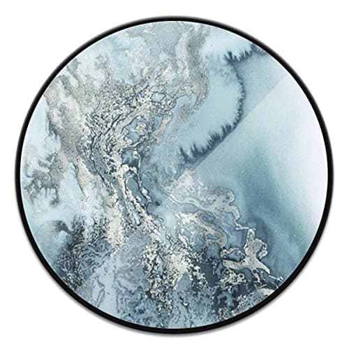 Personalized Premium Multi-Function Smartphones Holder and Mount With Expanding Stand Pop Grip Socket - Marbled Silver Wonderland Black