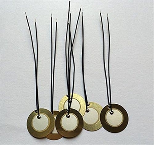 QIXINSTAR 10PCS 18mm Piezo Elements Sounder Sensor Trigger Drum Disc + wire copper