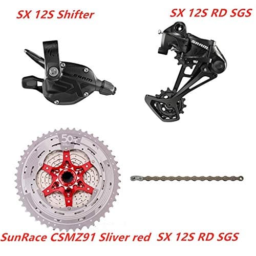 CHENTAOCS SRAM SX EAGLE 1x12 Speed 11-50T Groupset Trigger Shifter Derailleur SX Chain/KMC Chain With NX EAGLE/SunRace CSMZ91X Cassette Easy to use (color : 6)