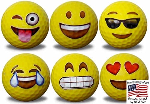 Emoji Golf Balls 6 Pack #1