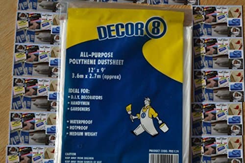 Polythene Dust Sheet 12 x 9 ft / 3.6m x 2.75m by JMS Bridge