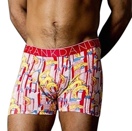 Frank Dandy Monster City Boxer Briefs, Red, Medium