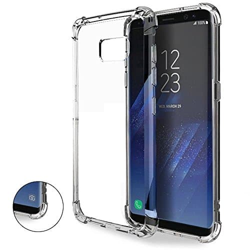 Galaxy S8 Plus Case Clear [1.5mm thick], Casesay [Drop Cushion] [Crystal Clear] Soft PC TPU Bumper Slim Protective Case Cover with Raised Bezels for Samsung Galaxy S8 Plus 2017 (clear)