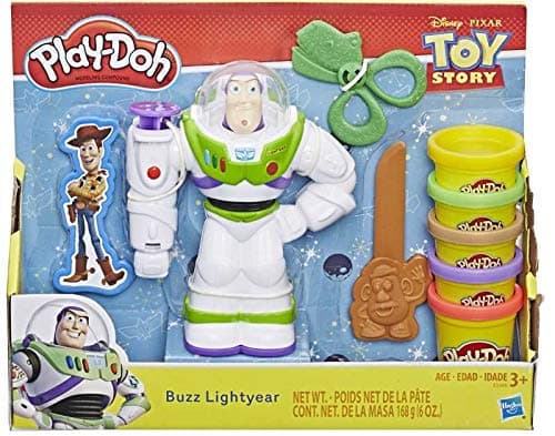 Holland Plastics Buzz Lightyear, Includes 5 x Tubs, Buzz Figure and Assorted Tools - World Famous Play Doh! What Will You Create? …