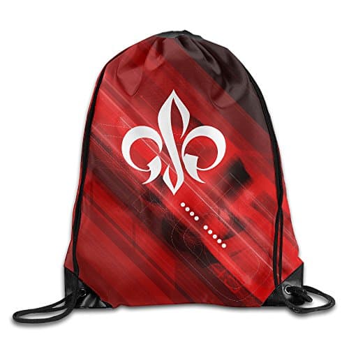 BYDHX Georges St Pierre Logo Drawstring Backpack Bag White
