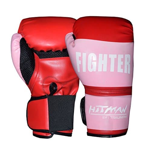 Hitman Fighter Red Boxing Gloves Size-Large