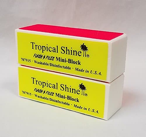 Tropical Shine Flash Files 4-Way Nail Buffer Block 2 piece
