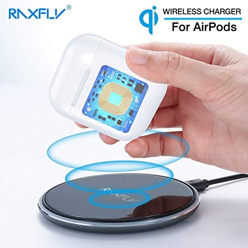 RAXFLY Airpod Qi Wireless Charging Case High Efficient Charging Case | Colour - White |