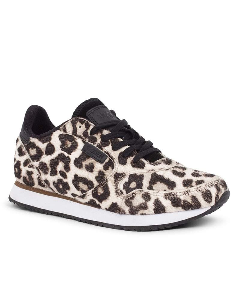 Woden Ydun Trainers in White Leopard