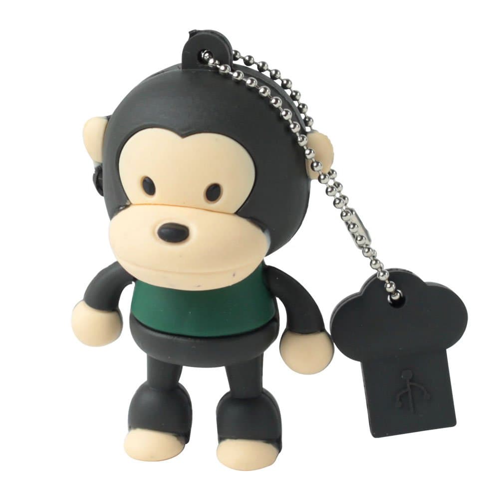 BLACK super cute monkey USB flash drive 4GB